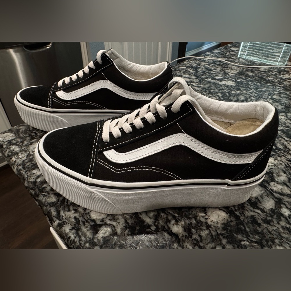 Vans Black and White Old Skool Sneakers